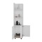Tuhome Malibu Freestanding Linen Cabinet, 2-Doors, Open Shelves, White MLB8979 - alternate 2